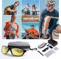 RIVBOS polarizált UV400 sport napszemüveg kerékpározáshoz, futáshoz - unisex 6