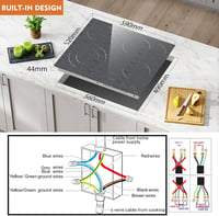 Hobsir hob LH06 üvegkerámia főzőlap 4 zónás 60cm érintésvezérlés 6600W 10