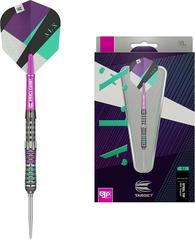 Target ALX 03 22G 90% volfrám darts készlet, Swiss Point acélheggyel