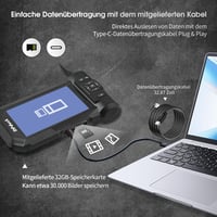 DPduct 10m Kettős Lencsés Endoszkóp Kamera 5.0" IPS Kijelzővel - 7.9mm IP67 Vízálló Ipari Vizsgálókamera 8+1 Állítható LED Világítással 5