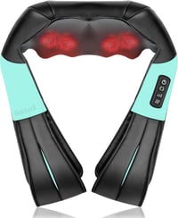 Nekteck 3D Nyak- és Hátmasszírozó Melegítő Funkcióval - Shiatsu Masszázs Otthonra, Irodába és Autóba 1