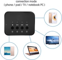 B&W 107 Bluetooth audio splitter - 3,5mm-es, fekete, 3 kimenetes adapter 3