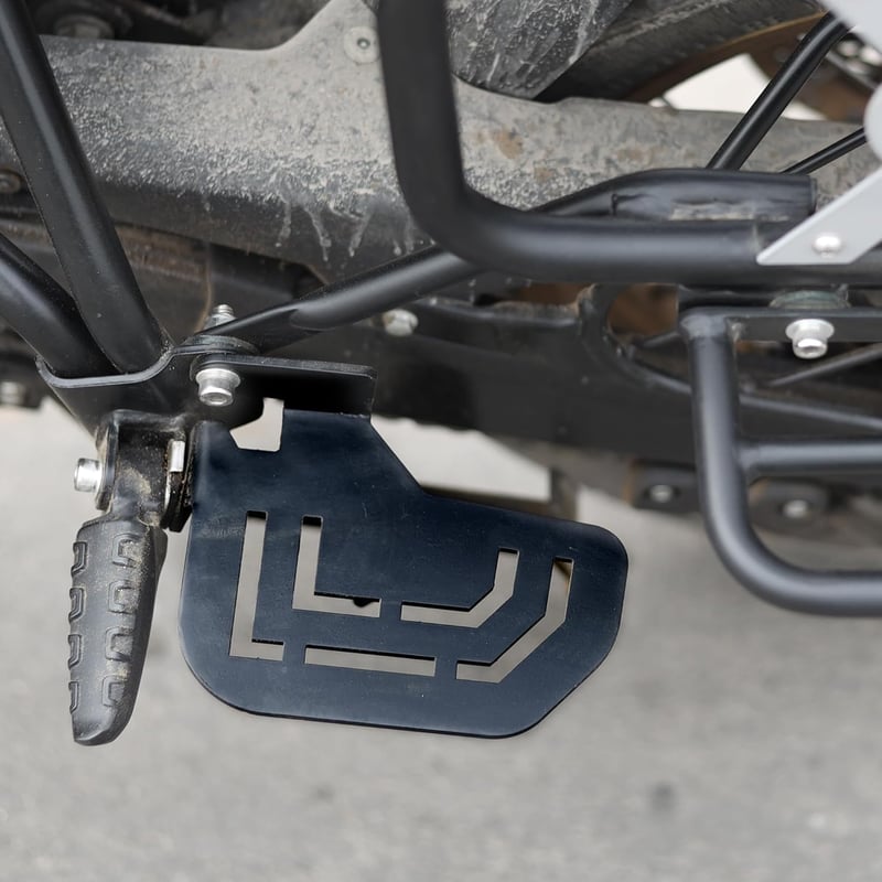 GRAND PITSTOP Fekete Hátsó Utaslábtartó Pár Royal Enfield Himalayan 450 Motorkerékpárhoz - Strapabíró, Időjárásálló, Kényelmes Utazáshoz