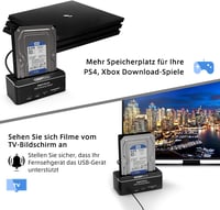 RSHTECH Alumínium USB 3.0 HDD/SSD Dokkoló 2.5" és 3.5" SATA Meghajtókhoz, SD/TF Kártyaolvasóval, 16TB-ig 4