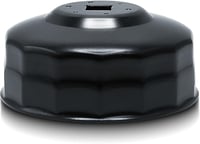 CCLIFE Olajszűrő Kulcs 75-77 mm, 3/8 Colos Meghajtással, 15 Pontos, VW, Audi, Mercedes, Opel Kompatibilis, Króm-Vanádium Acél - 100 Mm, 15-point, Isuzu, Mitsubishi 1