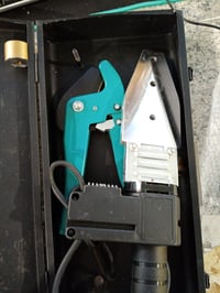 Aparat de sudat țevi PPR TAZZOR 1500W, 20-63 mm, cu reglaj digital al temperaturii 100-320°C, set pentru sudura țevilor din plastic PE cu duze și 2