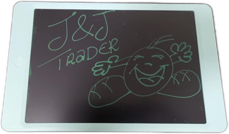 J&J 10 colos LCD rajztábla, kék - Digitális jegyzetfüzet iskolába, irodába