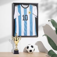 Walasis Mezkeretező 60x80 cm - 3D Vitrin Mez Kiállításához, Futball, Kosárlabda Pólók Tárolására, Modern Fekete Sportrelikvia Keret Felnőtte 6