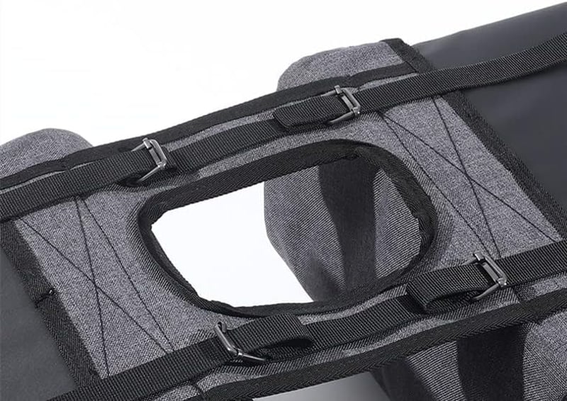 ICOCOPRO Kerékpár Táska 35L - Dupla Csomagtartó Táska Vízálló Esővédővel - 3D Bicikli Táska MTB, Országúti és Elektromos Kerékpárokhoz