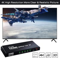 4K HDMI Elosztó 1 be 4 ki - Xbox, HDTV, Projektor kompatibilis 3