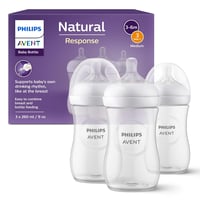 Philips Avent Natural Response Cumisüveg Szett - 3 db 260 ml-es BPA-mentes Cumisüveg Újszülötteknek 1 Hónapos Kortól, Szellőző Rendszerrel 1