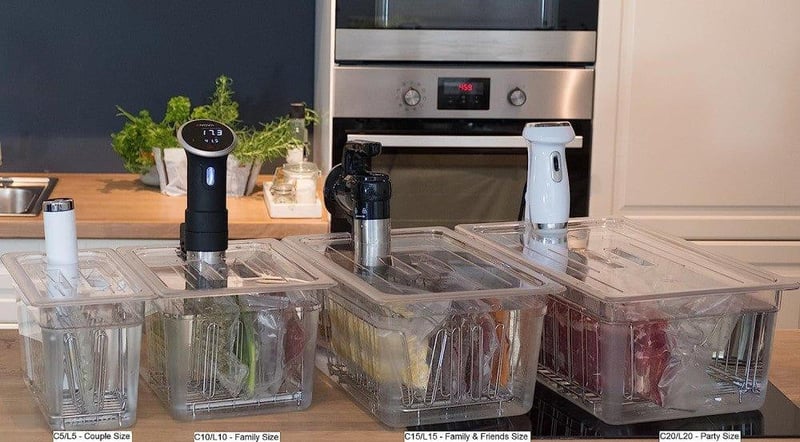 Joule keringető átlátszó LIPAVI fedél C5 Sous Vide tárolóhoz