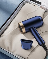 CONFU Ionos Hajszárító 1800W - Hordozható Utazási Hajszárító Szűkítővel és Diffúzorral, 3 Hőfokozat, Fokozatmentes Sebesség, Rózsaszín 6