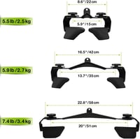 SevnElk Evezős Fogantyú LAT Pull-Down Kábel Húzó Fitness Torony Tricepsz Hátizom Edzés - H1, length: 15 cm 5