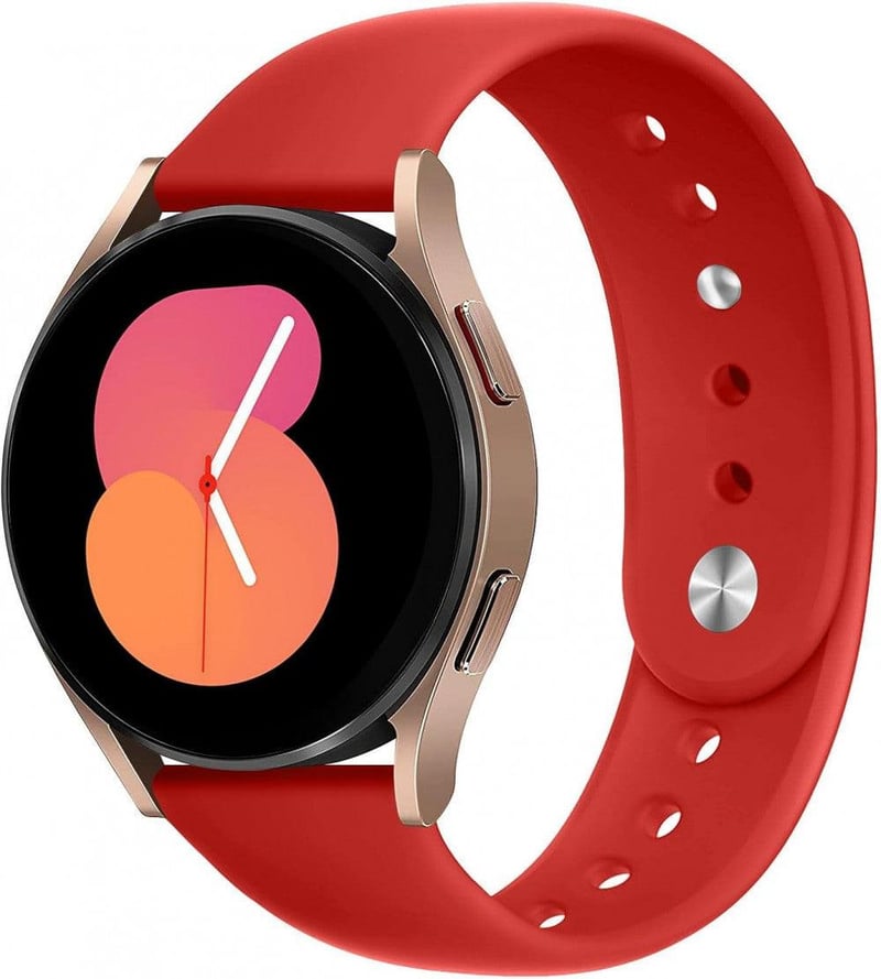 Samsung Galaxy Watch 3 Piros Szilikon Szíj - Gear S3 Kompatibilis