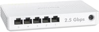 BrosTrend 5-Port 2.5G Ethernet Switch - Menedzsment nélküli hálózati elosztó játék PC és NAS szerverekhez, Plug-and-Play, ventilátor nélküli 1