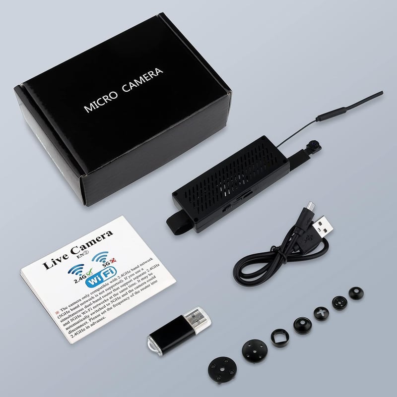 ZUNHAI Mini Kamera 4K HD Felbontással - Mobiltelefonos Élő Közvetítés, Mozgásérzékelés, Vezeték Nélküli Biztonsági Kamera Bel- és Kültéri 