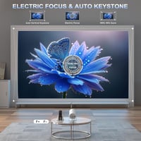 Thunrlge HY300 Mini Projektor 4K Kompatibilis - WiFi 6, BT5.2, Android 11, Netflix, 180° Forgatható, Automatikus Keystone Korrekció, HDMI/US - Standard" or "Vivid 2