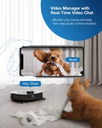 ECOVACS Deebot T9 AIVI Robotporszívó Feltörlő Funkcióval - 3000Pa Szívóerő, Akadályfelismerés, Csomómentes Kefe, Állatszőr Eltávolítás, 3D T 7