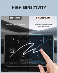 LANGBEAN 15" Edzett Üveg Képernyővédő VW Tiguan 3 2024-2025 Discover Pro Max Kijelzőhöz - 9H Keménység, Ujjlenyomatmentes, Karcálló Navigáci 5