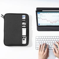 iPad Air M2 11" MoKo Tablet Tok - Fekete-Szürke Poliészter Védőtok Rekeszekkel 7