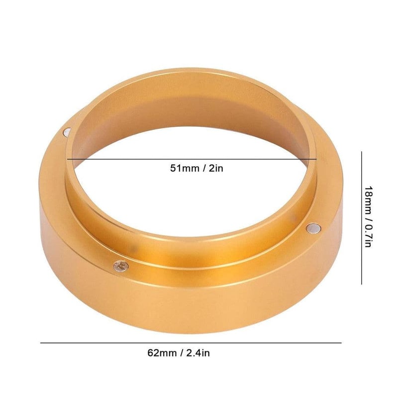 YOUTHINK Arany Kávéadagoló Tölcsér 51mm - Rozsdamentes Acél