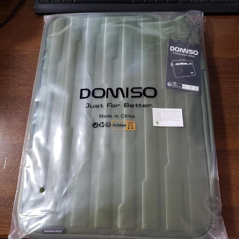 DOMISO 15,6" Vízálló Zöld Laptoptáska Lenovo/ASUS/Dell/HP Notebookokhoz