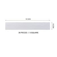 INMOZATA Öntapadós PVC Padlóburkolat - Világosszürke Fahatású Vinyl Padló, Vízálló, Csúszásmentes, 5 m², 36 db Lap, 2 mm Vastag 11