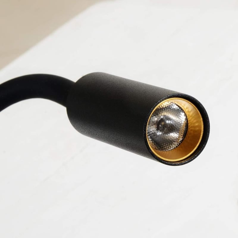 ouglres Fali Olvasólámpa 2 db - LED Fali Lámpa Kapcsolóval, 360° Hattyúnyakú, Fa és Fekete Ipari Dizájn, 3000K Meleg Fény Hálószobába, Fürdő