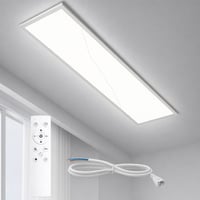 Yesenlight LED Panel Mennyezeti Lámpa 120x30 cm, 40W, Dimmolható, CCT — hibás, részben működik: törött borítás (állapot: lásd a 2. képet) 1