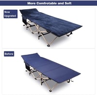 REDCAMP XXL összecsukható kemping ágy 190x71 cm matraccal felnőtteknek 8