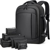 Lekespring 50L Repülős Hátizsák 17,3" Laptoptartóval és Rendszerezőkkel, Fekete 1
