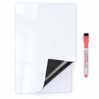 Folie magnetică pentru tablă albă VynyQoo pentru frigider, A3+A4 (44x29,7 cm și 29,7x21 cm), tablă cu 6 markere colorate, fără burete de șters — set 1 buc. 2