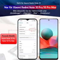 RongZy LCD Kijelző Xiaomi Redmi Note 10 Pro/Max Telefonhoz - Érintőképernyős Digitalizáló Csereképernyő Szerelőkészlettel, Fekete 3