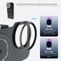 JJC mágneses szűrőtartó iPhone 15/14/13 Pro-hoz, 49mm-es szűrőkhöz, MagSafe kompatibilis 2