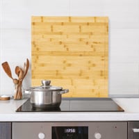 5five Simply Smart Bambusová krycia doska na varnú dosku 52x58 cm, 3 v 1: krájacia doska, ochrana proti ostreknutiu a kryt na varnú dosku, pre indukčné a keramické varné dosky 8