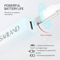 Saviland Mini UV LED Lámpa Gél Körmökhöz - Újratölthető, Bőrvédő, Hordozható Körömszárító 5