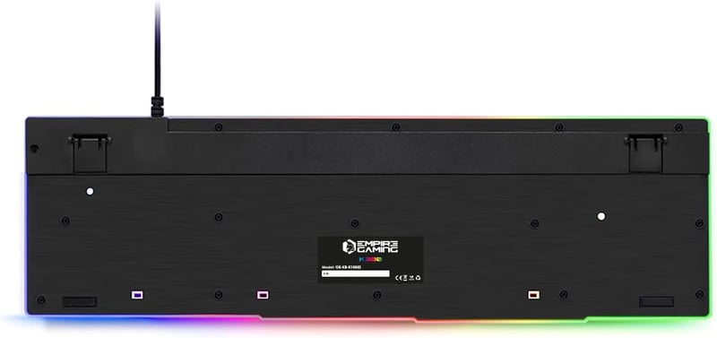 Empire Gaming K300 RGB LED-es félmechanikus gamer billentyűzet, spanyol kiosztás