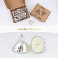 DiCUNO GU5.3 LED Izzó, Dimmelhető MR16 Spotlámpak, 5W (50W Halogén Helyett), 6000K Hideg Fehér, 500LM, 120° Szórási Szög, Energiatakarékos,  8