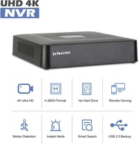 Evtevision 16 csatornás 4K NVR biztonsági kamera rögzítő, P2P felhő támogatással 2