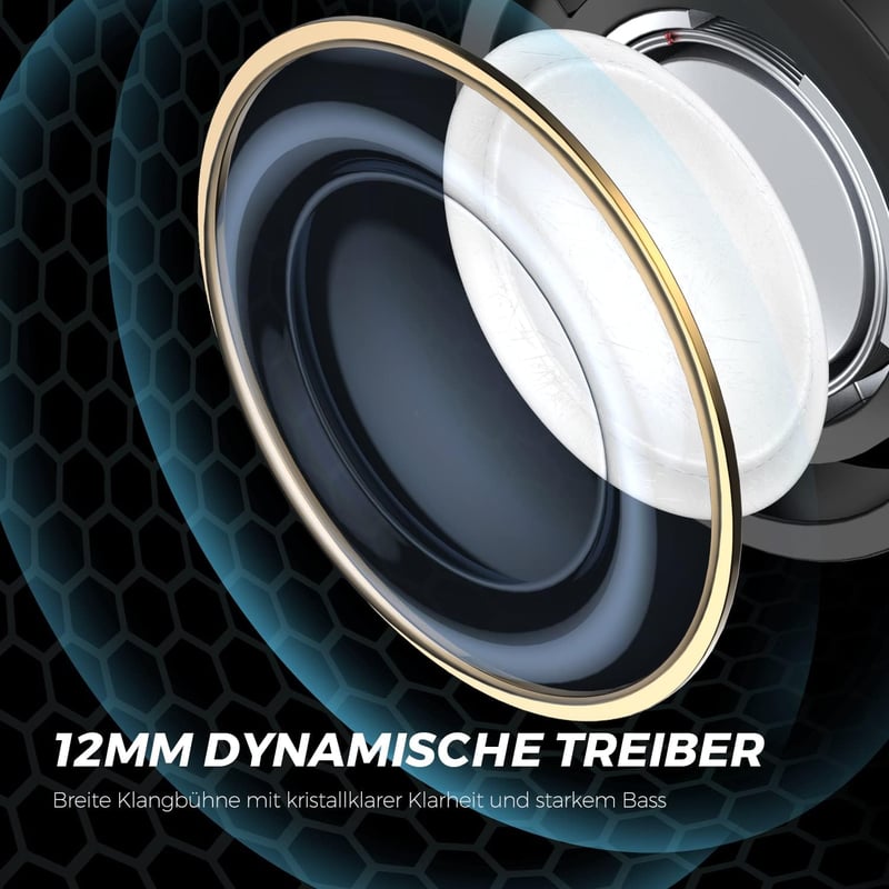 SoundPEATS T2 Hibrid ANC Bluetooth Fülhallgató, 4 Mikrofon, 30 Órás Üzemidő