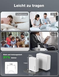 TECKNET 100W GAN III USB-C gyorstöltő 4 porttal, MacBook, iPhone, Galaxy kompatibilis 6