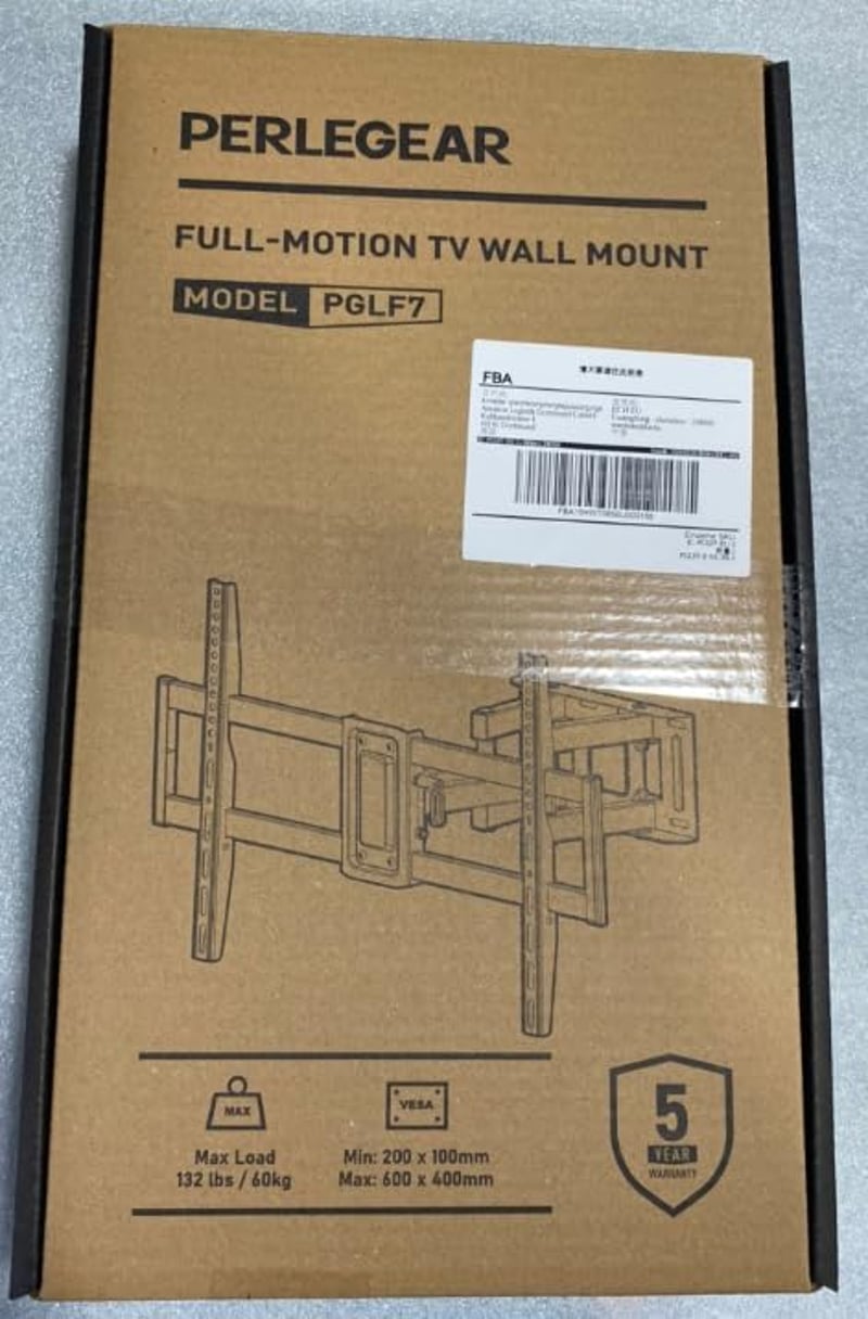 Perlegear TV tartó 37-70" LED LCD Plasma görbült lapos TV-hez 60kg VESA 400x400