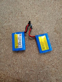 YESHIN RC Csónak Pótalkatrész 7,4 V 1200 mAh Lítium Akkumulátor 2 db, Távirányítós Hajóhoz, 25 km/h Sebességű Vízálló Modellhez 2