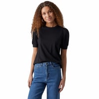 Tricou damă Vero Moda Vmkerry 2/4 cu decolteu rotund, negru, mărimea S (mărime reală: M) - utilizat — neconcordanță mărime: M (stare: vezi poza 2) 1