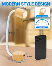 SUPAREE 12V LED lámpa lakóautóba, USB-vel, szabályozható, meleg fehér és kék fénnyel 7