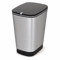 Coș de gunoi cu pedală KIS Chic Bin 45 L, culoarea oțelului, 44,5x29x60,5 — defect, funcționează parțial: lipsește pedala pentru deschiderea capacului (stare: vezi poza a 2-a) 1
