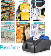 Bisofice 58 mm-es Hőpapíros Nyugtanyomtató USB/Bluetooth Csatlakozással, Windows/Linux/Android/iOS Kompatibilitás, ESC/POS Támogatás 8