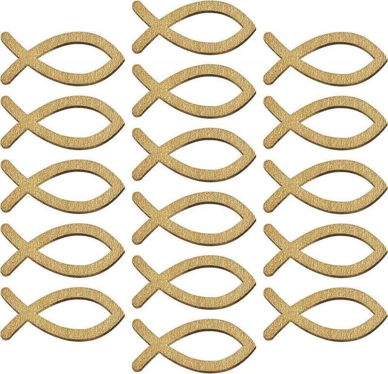 Set decorativ Arany Halas cu 120 de piese pentru botez și decorațiuni