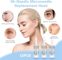 Lophe 36 tűs mikrodermabrázió patron - 12 db univerzális cserélhető tű dermapenhez 6